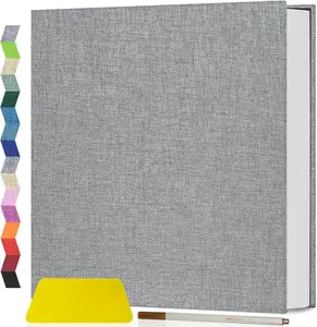 Popotop Photo Album Self Adhesive Scrapbook Album for 4x6 5x7 8x10 Pictures DIY Photo Book as Scrapbooking Supplies Kits, Birthday Gifts for Women Mom Wedding Baby Family Travel