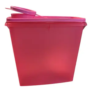 Pink 2.5L Cereal Container with Modular Design for Storage and Organization - Perfect for Kitchen Organization