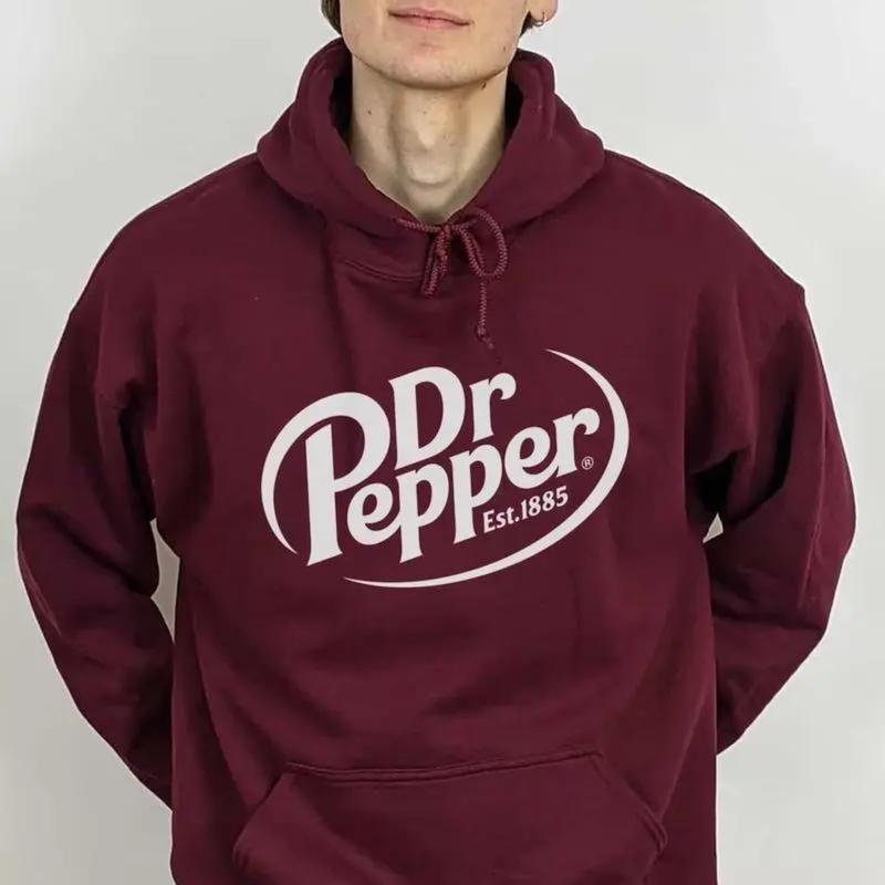 Dr Pepper Unisex Hoodie – Retro Vintage Style, Cozy Hoodie, Perfect Gift for Men & Women, Soda Lover Merch, Versatile Unisex Wear