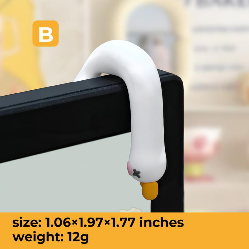 MUNBYN So Tired Lazy Duck Mini Desk Accessories 2026 New Desk Ornaments Work Partner 3pcs/set Perfect Desktop Decorations for Computer Screens, Office, and Home Decor Black Friday Christmas Gifts