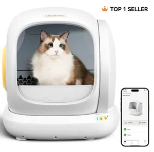 Meowant SC02 75L Large Automatic Cat Litter Box with APP Control Self-Cleaning Odor Removal Anti-Pinch Design Easy Installation for Multiple Cats Meowant SC02 75L Large Automatic Cat Litter Box with APP Control Self-Cleaning Odor Removal Anti-Pinch Design Easy Installation for Multiple Cats