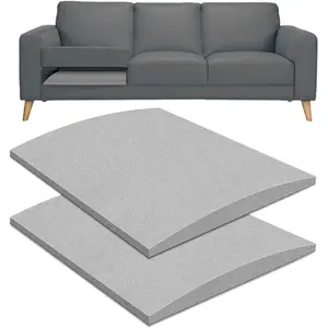 22" x 22" Couch Cushion Support for Sagging Seat, 2 count Large Size Insert Sofa Cushion Support Board for Better Lift, 45D High-Density  Couch Replacement for Furniture Seat Sagging Repair, Grey