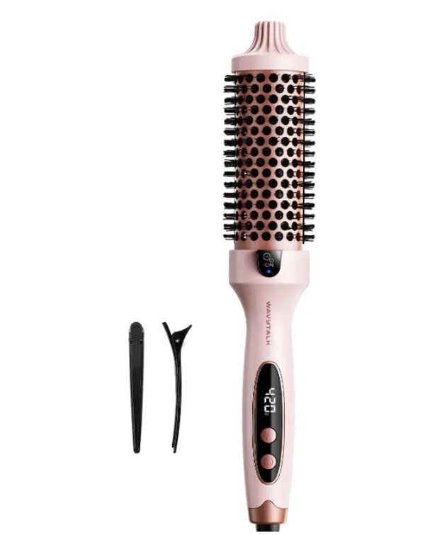 Wavytalk Thermal Brush Blowout Boost 1.5″ Heat Round Brush for Blowout Look