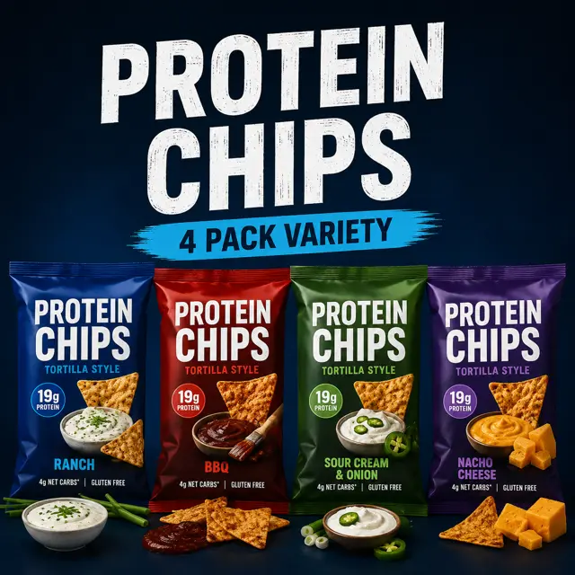 Protein Chips 4-Pack Variety