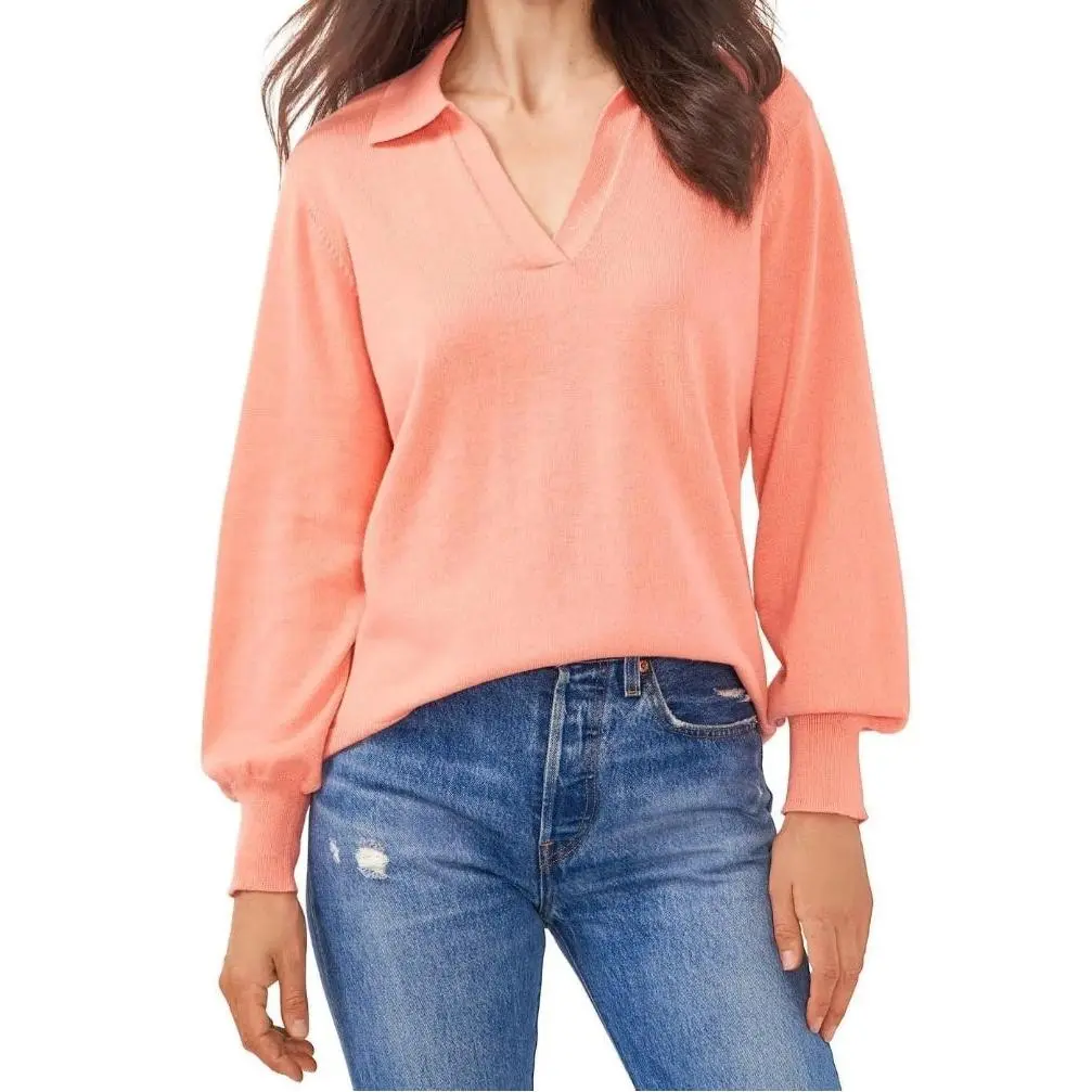 Vince Camuto Ladies Pullover Collared Lightweight Sweater