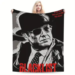 The Blacklist TV Series Inspired Print Flannel Blanket - Suitable for all seasons, suitable for sofa, bed, office decoration, ideal gift