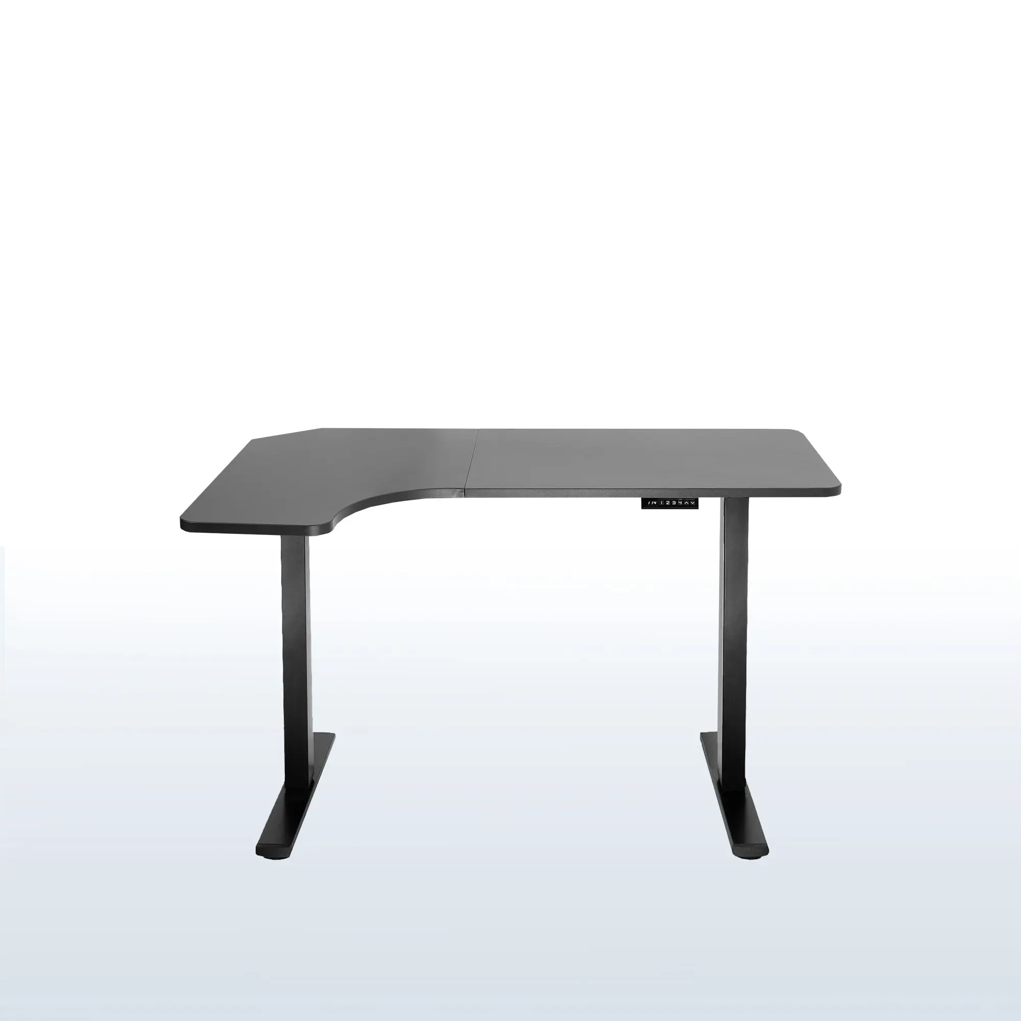 1BR Series - 58" x 35" Corner Electric Desk with Push Button Memory Controller