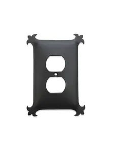 Classic Spanish Revival Iron Switch Plate Single Duplex SEPH31