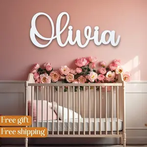 Custom Name Sign Nursery Name Sign baby name sign Personalized Wooden Name Sign wall decor Wooden Sign Wooden Letters nursery wall decor