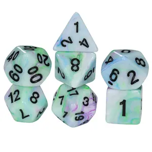 Dnd Dice Set Multicolor Polyhedral Dice Game Dices D4-D20 Desktop Gaming Dnd Trpg, Perfect Gift and Collection Item