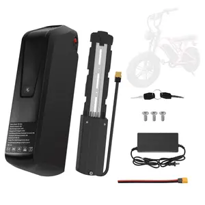 52V 20Ah Compact and Lightweight Lithium Cell eBike Battery Pack - 52v20ah-4pin Base, 40A BMS, Safe Lock, USB Port, XT60 Plug, Battery Replacement, High-Capacity, Extended Range for 0-1800W Electric Bike Motors, Rechargeable