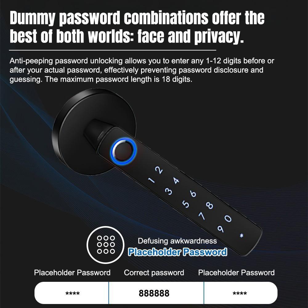 vUpgraded Door Lock Biometric Fingerprint Bluetooth Password Keyless Keypad Entry vUpgraded Door Lock Biometric Fingerprint Bluetooth Password Keyless Keypad Entry