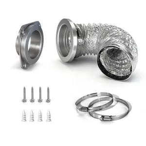 Magnetic Dryer Vent Connector Quick Connect Dryer Vent Coupler with Seal Flange and Installation Accessories