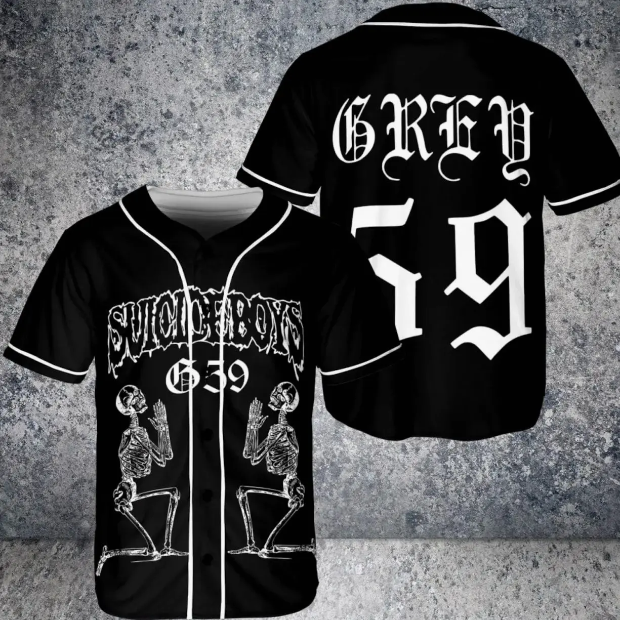 Suicideboy G59 Baseball Jersey, Personalized Suicideboy Merch Shirt, Greyday Tour Shirt, City Morgue Tshirt, Music Tour Gift 9P8