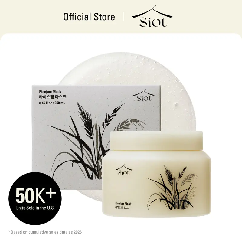 Dark Underarms, Knees & Elbows Brightening Mask | SIOT Rice Jam Mask | Korean Rice Exfoliating Face & Body Wash-Off that Brightens the Look of Dark Spots | Hydrating, Non-Drying Daily Moisture Care for Soft, Hydrated & Glowing Skin | 8.45oz