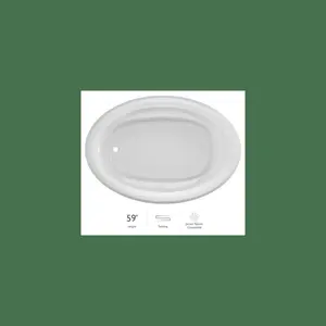 Jacuzzi  60 x 42 in. Signature Oval Drop-In Soaking Bath Tub, White
