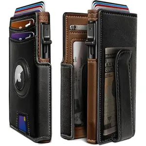 Men's Magnetic Flip Wallet with RFID Protection