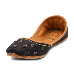 Nawabi - Black Casual Khussa