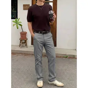 New Men's Premium Classic Fashion Casual Business Suit Pants 2-Piece for Party and Wedding