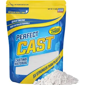 Cast Mold Casting Powder, Fast-Curing, Non-Toxic, Water-Based Material for DIY Sculptures, Jewelry, Crafts & Models, USA Made, 2 lb Bag