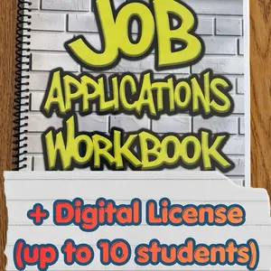 Job Apps Workbook +  Digital License (up to 10 students)
