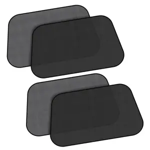 EcoNour Car Side Window Shades for Baby | 4 Pack Car Side Window Sunshade for Kids | Mesh Fabric Static Cling | UV Protection  Shades for Kids | Fits Most Cars, MVPs & Vans | X-Large (26"x16") trending sun visors