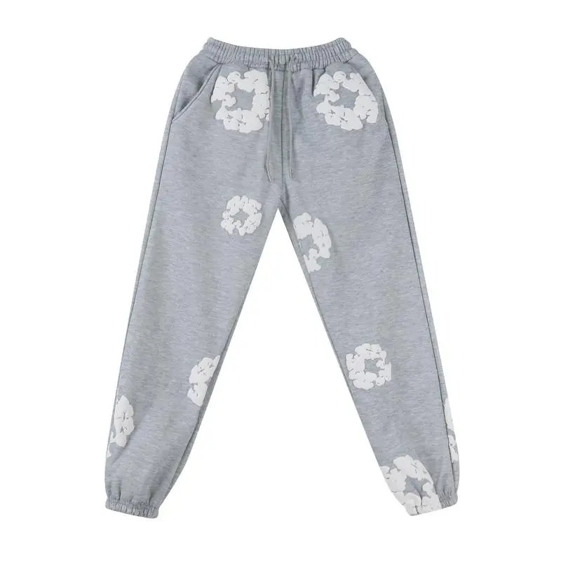 Foam gray pants [white floral wreath]