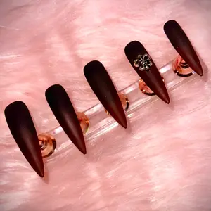 Black and red Ombré Stilleto Press on nails