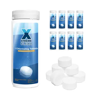 Xtremeclear 9PCS 1" Stabilized Tablets Swimming Pool Spa Hot Tub 1.5lbs pool supply hth  products Stabilized Swimming Pool Tablets