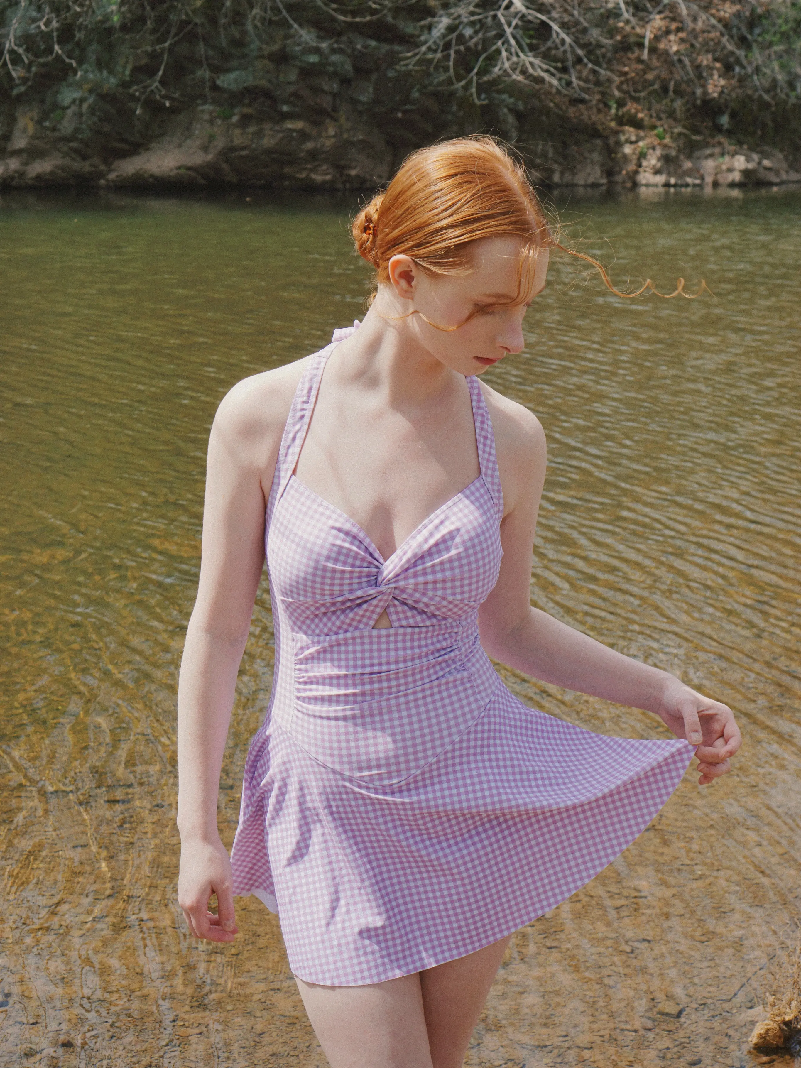 RETROSTAGE Women's 1930s Retro Plaid Halter 1-Piece Swim Dress, Gingham Print Push-Up Swimsuit for Women with Tie Back, Skirted Bottom & Flowy Design for Summer Vacation, Swimsuits For Women - TikTok Shop RETROSTAGE Women's 1930s Retro Plaid Halter 1-Piece Swim Dress, Gingham Print Push-Up Swimsuit for Women with Tie Back, Skirted Bottom & Flowy Design for Summer Vacation, Swimsuits For Women - TikTok Shop