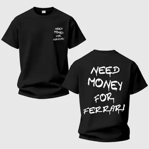Need Money For Dream Car Printed Unisex Casual Oversized T-shirts 03