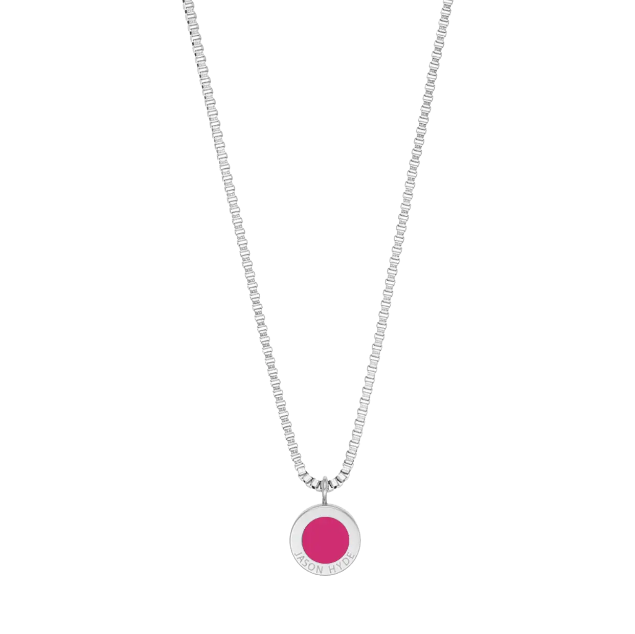 OCEAN RASPBERRY CHIP SILVER NECKLACE