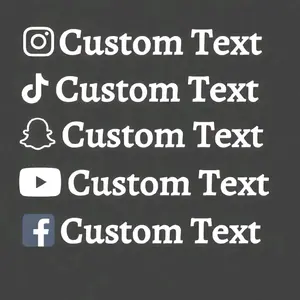 Custom Social Handle Vinyl ( Sticker, Decal, Vinyl) Custom Social Handle Vinyl ( Sticker, Decal, Vinyl)
