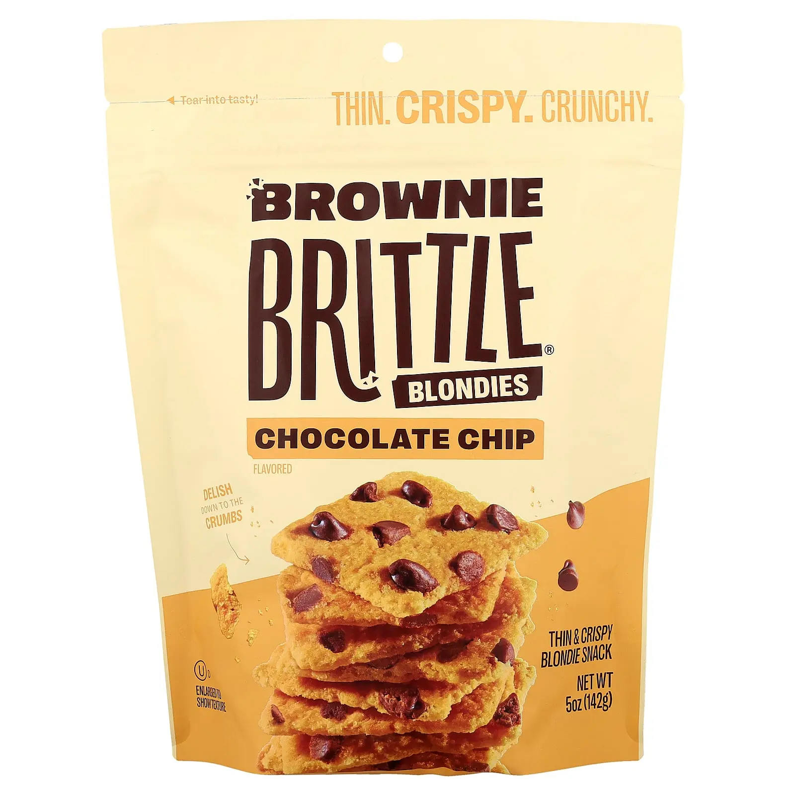 Sheila G's Brownie Brittle® Blondies, Chocolate Chip, 5 oz (142 g)