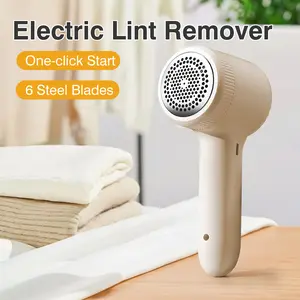 1 Count Rechargeable Fabric Shaver, Easy to hold ergonomic design, Comfortable grip during use, Effortless lint removal