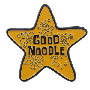 Good Noodle Sponge Bob Yellow Star Enamel Pin Cute Brooch Pins Badge Backpack Clothing Accessories Fashion Jewelry Friends Gifts Ramulus