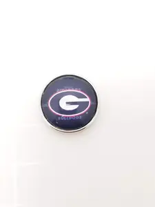 Georgia Bulldogs Snap Charms/Buttons