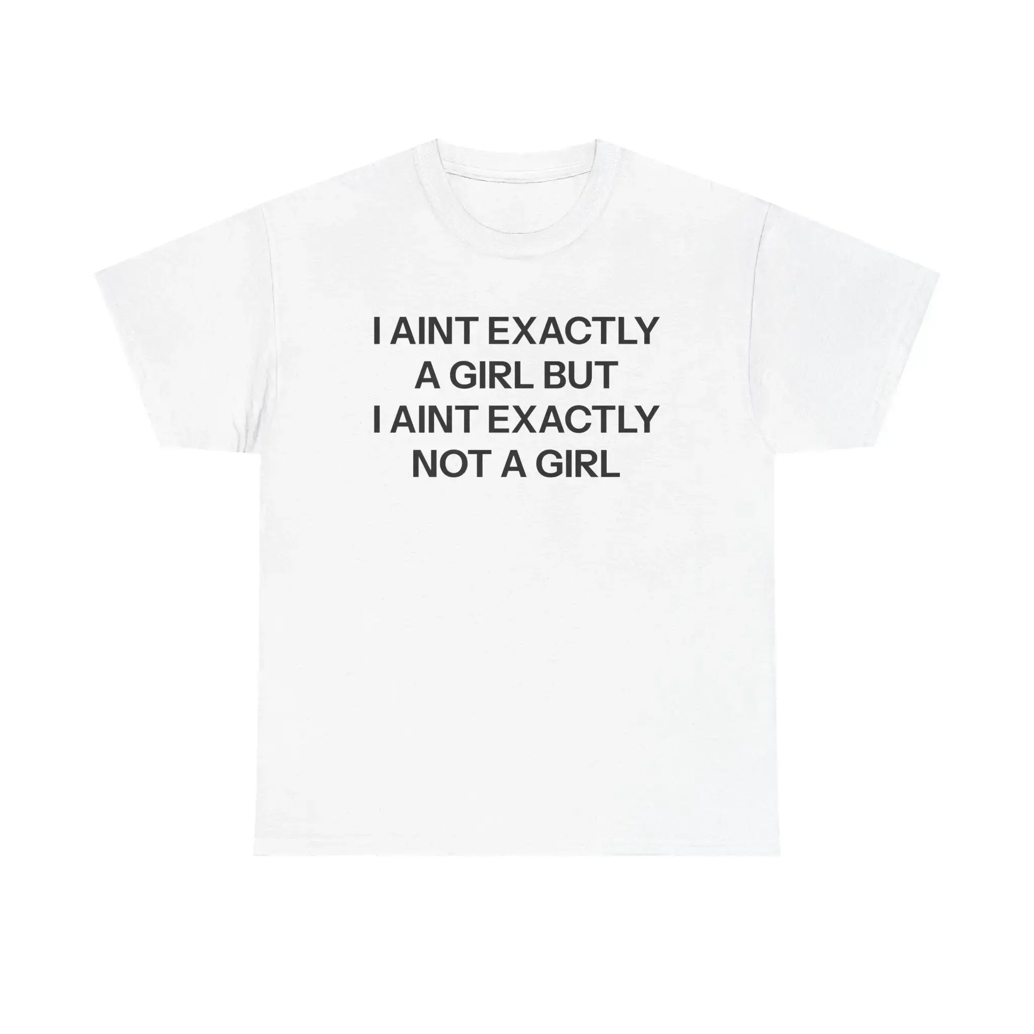 Unisex Classic Fit Graphic T-shirt, Casual 100% Cotton Basic Shortsleeve Top, Soft Breathable Tee for Daily Wear, Tops, Smooth, Comfortable, Fabric