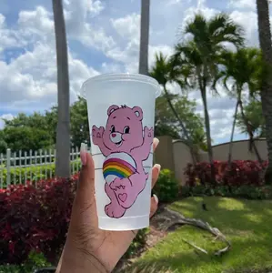 Cheer Bear Care Bear Inspired Starbucks Cup