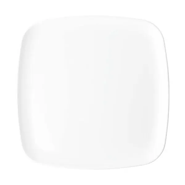 12 Inch White Square Organic Serving Tray Dish - 2 Pack