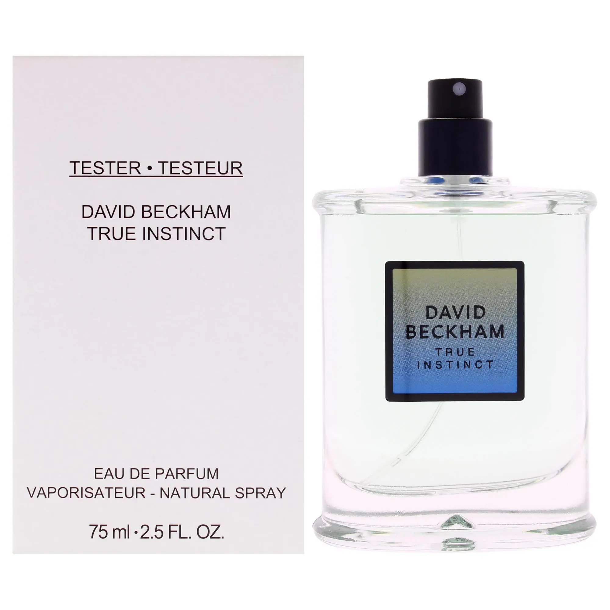 True Instinct by David Beckham for Men - 2.5 oz (75ml) Enduring Long Tenure EDP Spray, Single Bottle
