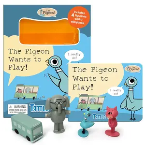 Hidden Pigeon Company Mo Willems Tattle Tales - Activity Books for kids, 12-page storybook, 4 figurines by Mo Willems Workshop