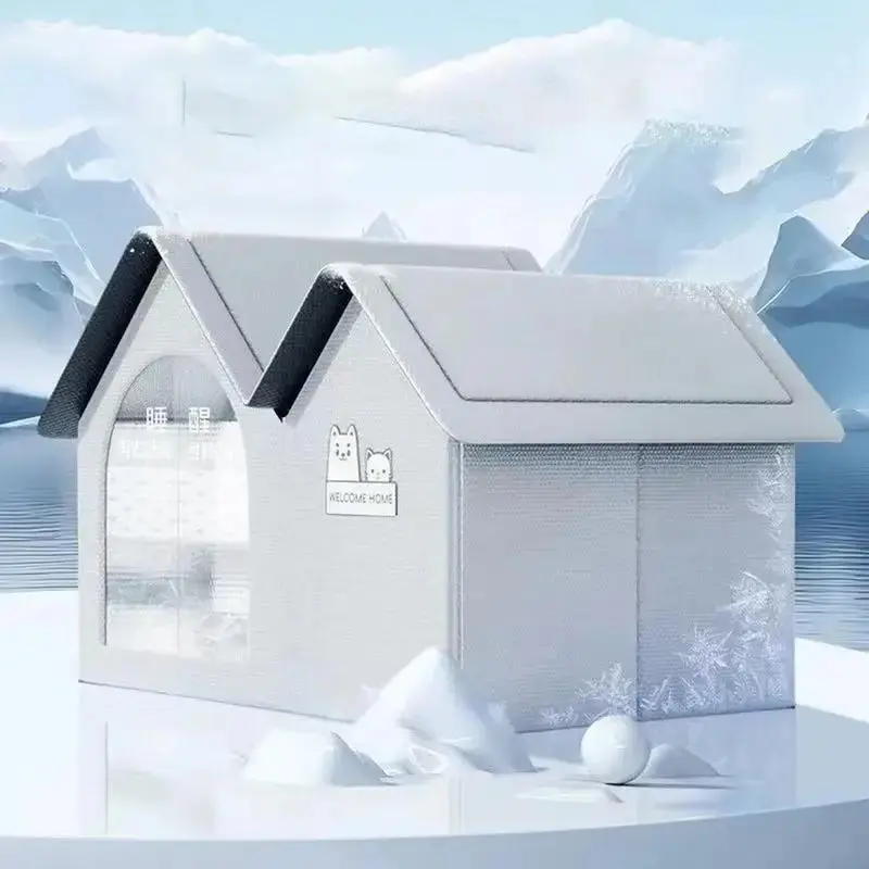 ChillZone Spacious Pet House - Air-Conditioned, Ventilated, Waterproof Cooling Shelter with Temperature Control, Lightweight, Portable, Easy Setup for Home, Backyard Use