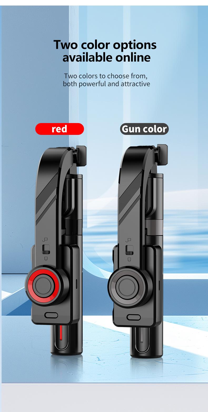 1-Axis Gimbal Stabilizer, Anti-Shake Selfie Stick Tripod with Bluetooth Remote, Auto Balance Phone Mount, Aluminum Alloy Vlogging Stand for iPhone & Android