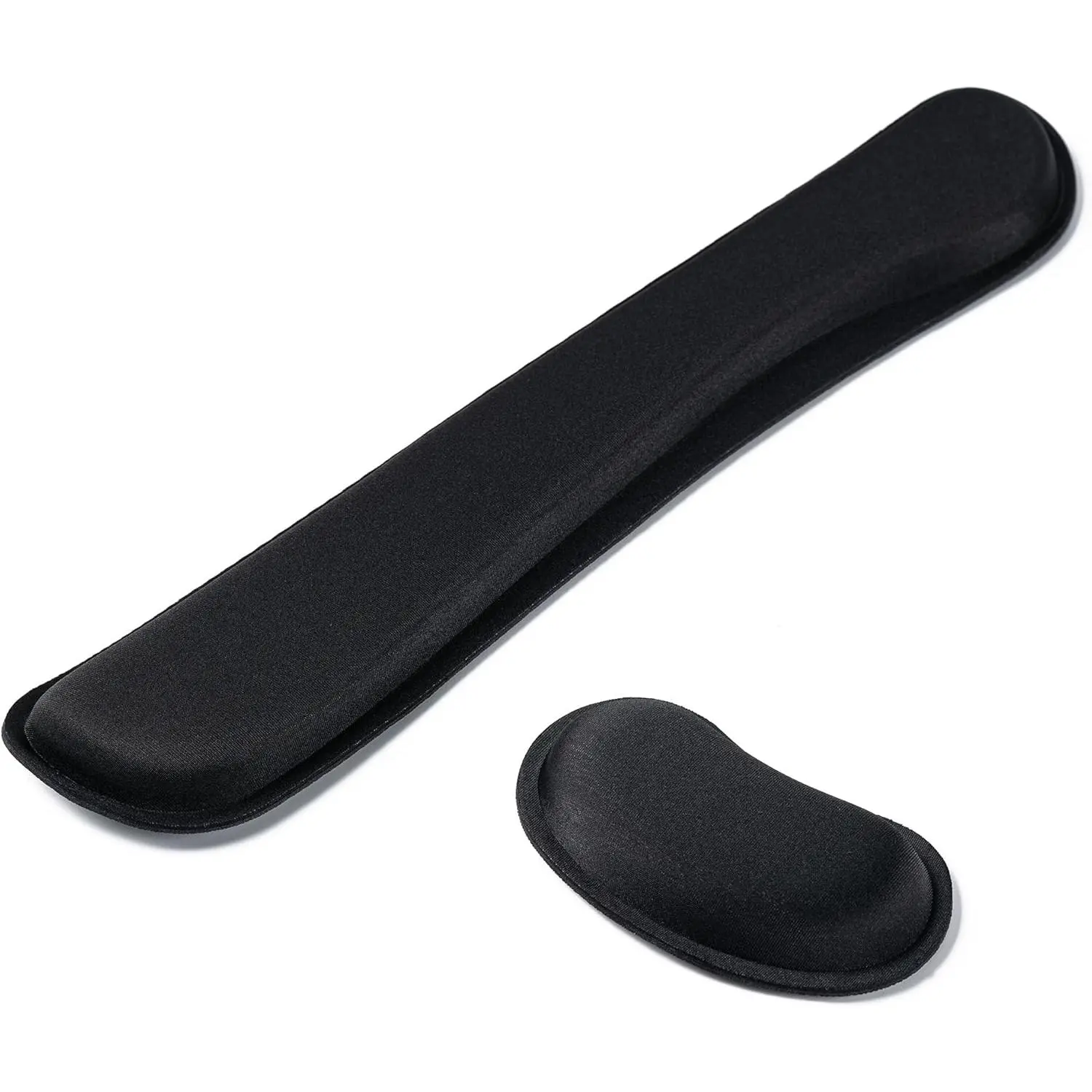 Keyboard Wrist Rest, Wrist Rest,Superfine Fabric and Gel Memory  Wrist Pad for Computer Keyboard for Easy Typing & , Suitable for Office, Family, Outdoor, Black