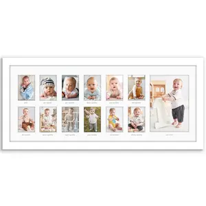 Americanflat Milestone Collage Frame | 13 Openings | Shatter-Resistant