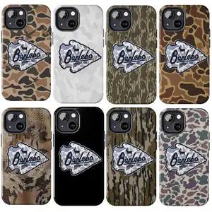 Vintage Burlebo Camo Two-In-One Drop-Resistant Mobile Phone Case Protection, Shockproof For IPhone 17-12, Pro Max, Pro Plus, and Samsung S25 24 23 Safety Case