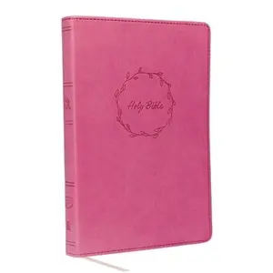 USED-Kjv, Value Thinline Bible, Large Print, Leathersoft, Pink, Red Letter Edition, Comfort Print by Thomas Nelson (Imitation Leather)