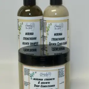 12oz Moringa Shampoo Conditioner & Deep Conditioner Bundle