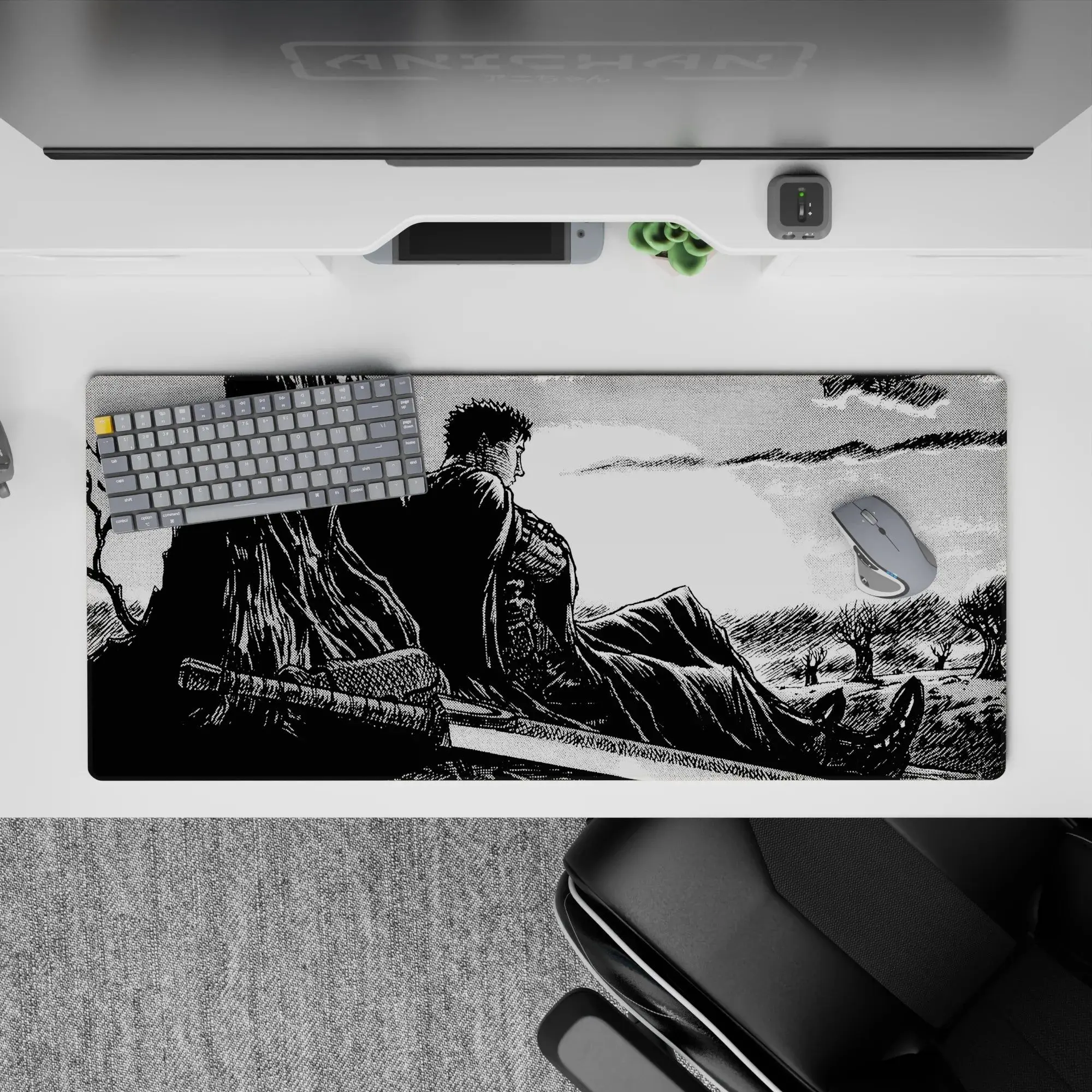 [SALE UP TO 30%]Berserk - Anime Desk Mat - Moonlit Solitude, Mouse Pad for Anime Fan, Gaming Desk Accessories, Large Computer Pad, Desk Decor